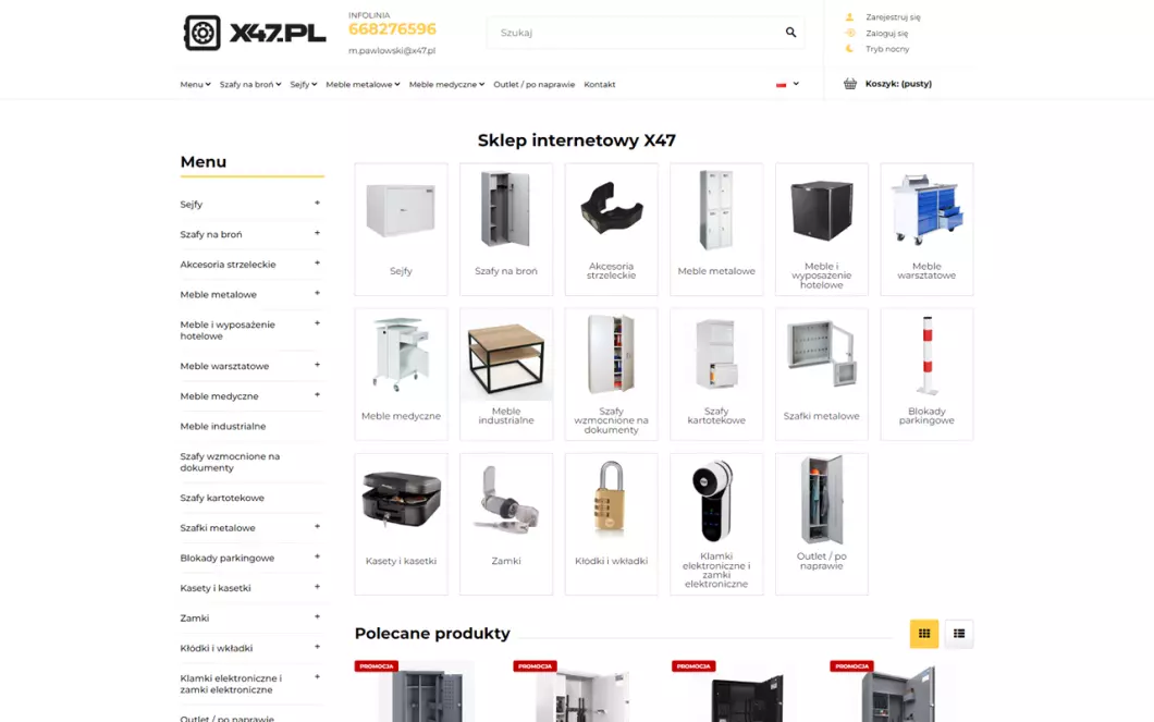 Sklep z sejfami x47.pl